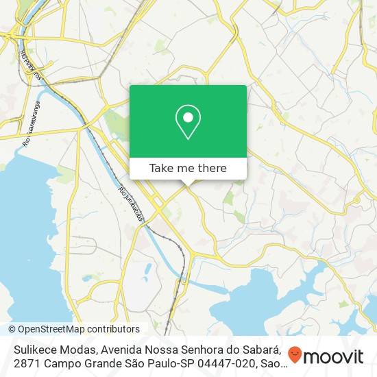 Sulikece Modas, Avenida Nossa Senhora do Sabará, 2871 Campo Grande São Paulo-SP 04447-020 map