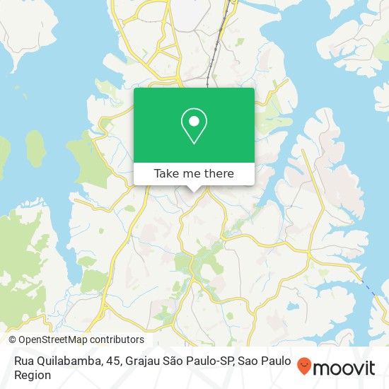 Mapa Rua Quilabamba, 45, Grajau São Paulo-SP