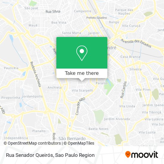 Mapa Rua Senador Queirós