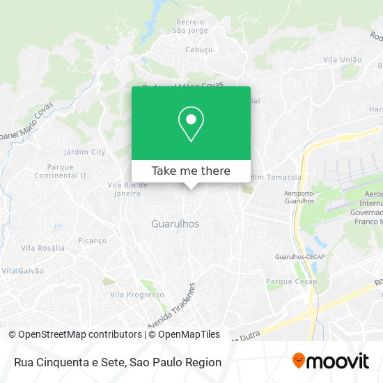 Rua Cinquenta e Sete map