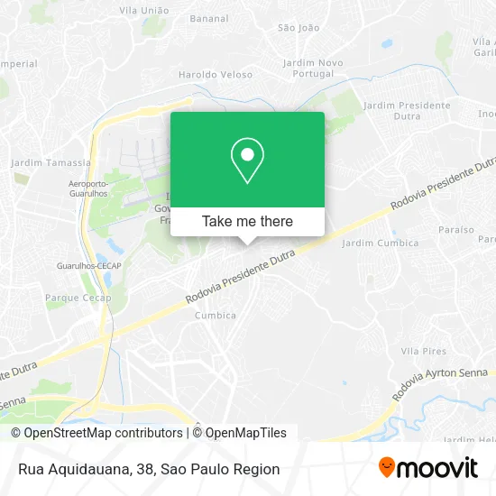 Rua Aquidauana, 38 map