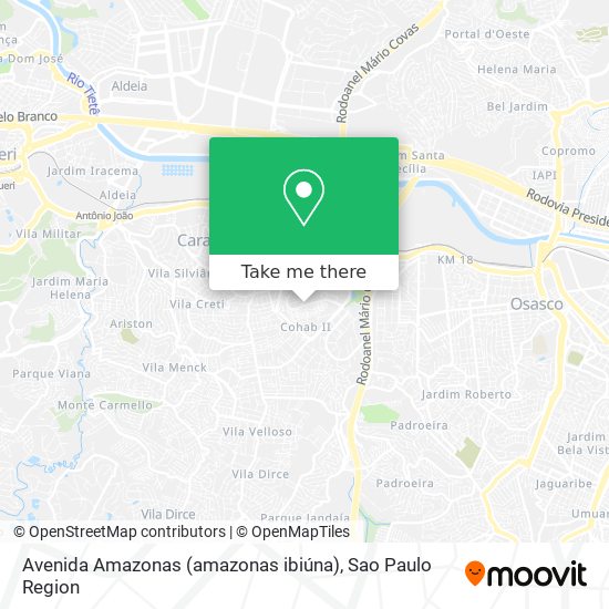 Avenida Amazonas (amazonas ibiúna) map