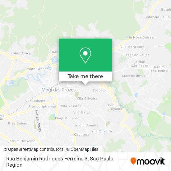 Rua Benjamin Rodrigues Ferreira, 3 map