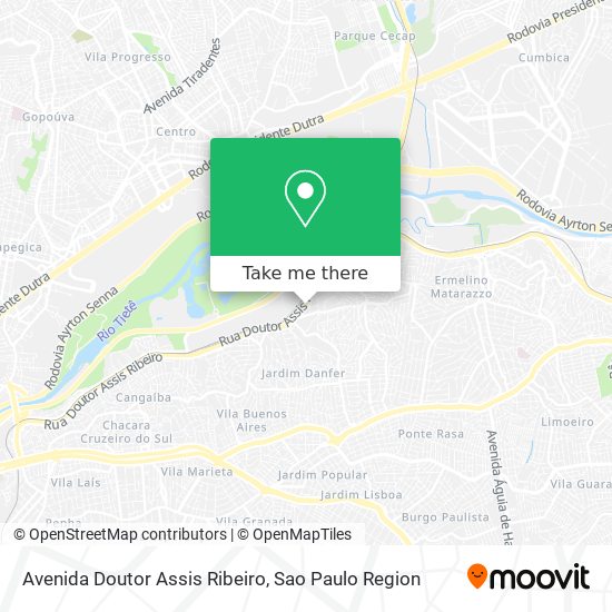 Avenida Doutor Assis Ribeiro map