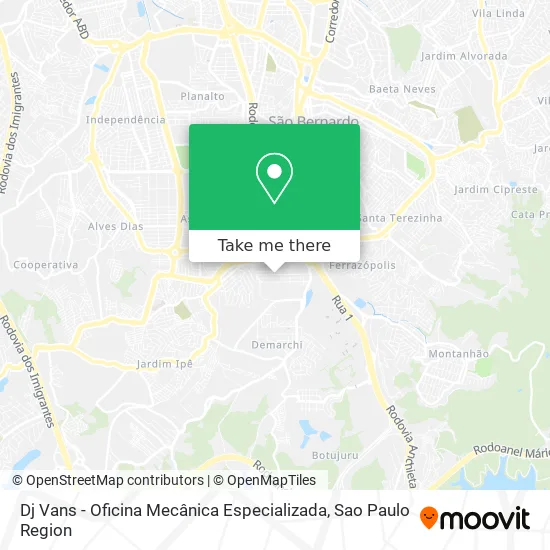 Dj Vans - Oficina Mecânica Especializada map