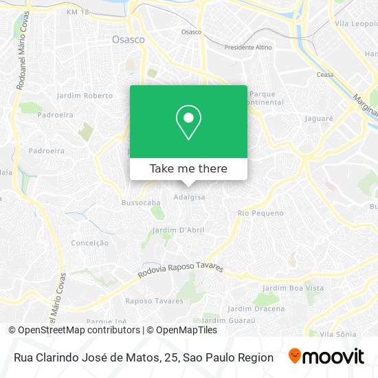 Rua Clarindo José de Matos, 25 map
