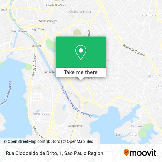 Rua Clodoaldo de Brito, 1 map