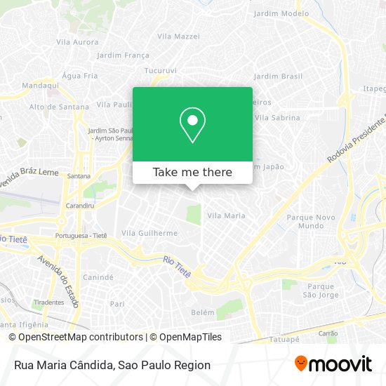 Mapa Rua Maria Cândida