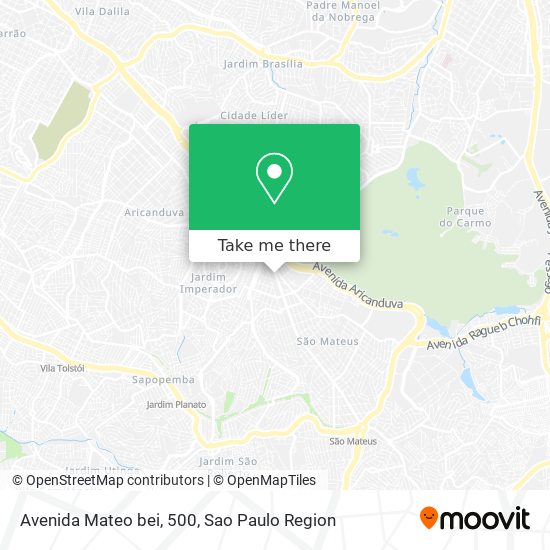 Avenida Mateo bei, 500 map