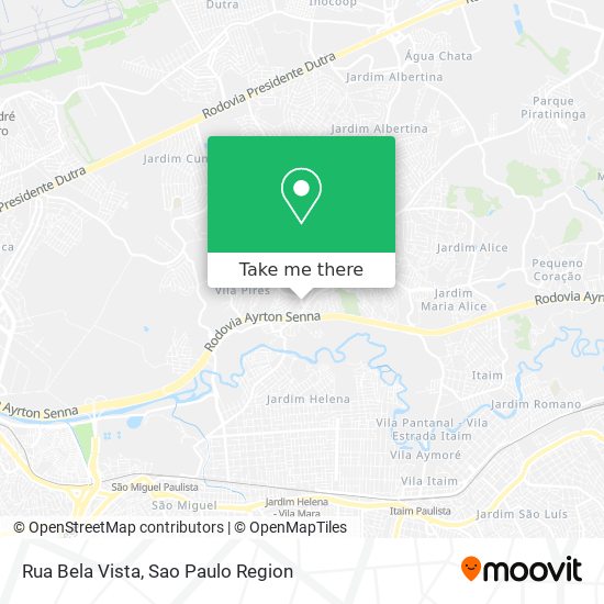 Mapa Rua Bela Vista