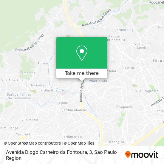 Mapa Avenida Diogo Carneiro da Fontoura, 3