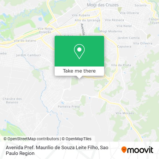 Mapa Avenida Pref. Maurílio de Souza Leite Filho