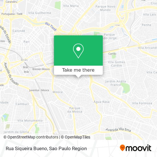 Mapa Rua Siqueira Bueno
