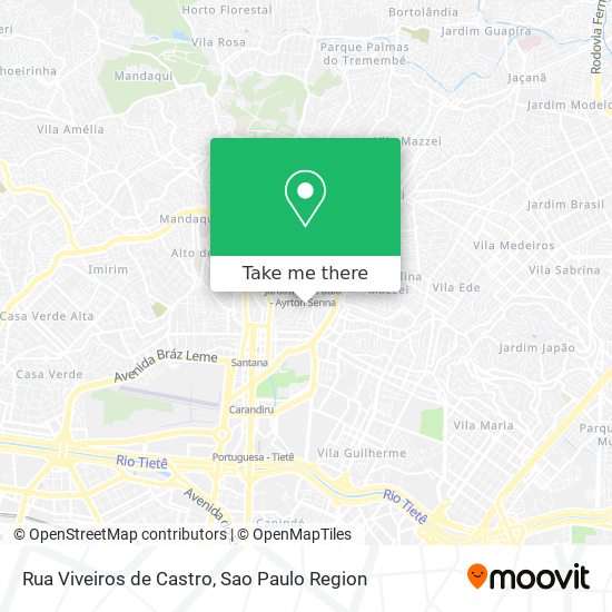 Mapa Rua Viveiros de Castro