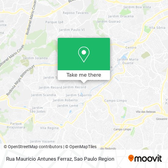 Rua Maurício Antunes Ferraz map