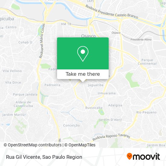 Rua Gil Vicente map