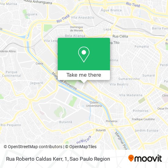 Rua Roberto Caldas Kerr, 1 map