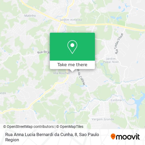 Rua Anna Lucia Bernardi da Cunha, 8 map