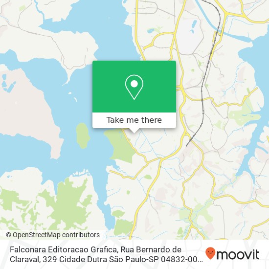 Falconara Editoracao Grafica, Rua Bernardo de Claraval, 329 Cidade Dutra São Paulo-SP 04832-000 map