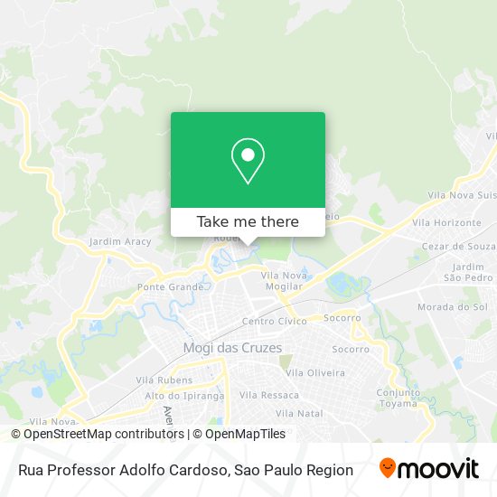 Rua Professor Adolfo Cardoso map
