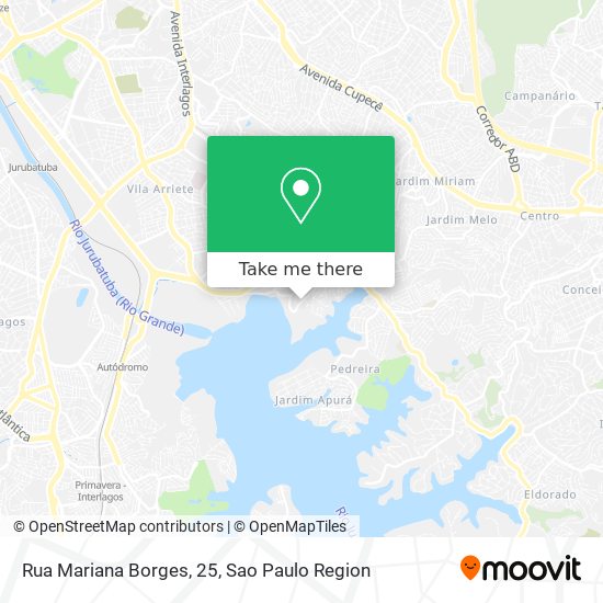 Mapa Rua Mariana Borges, 25