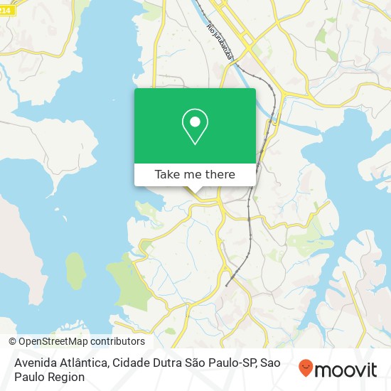 Avenida Atlântica, Cidade Dutra São Paulo-SP map