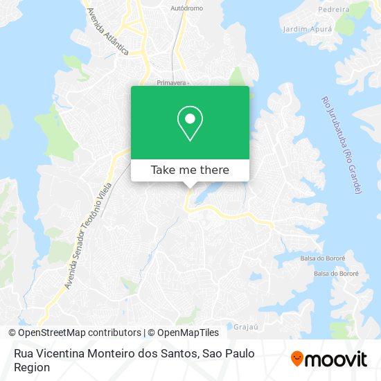 Rua Vicentina Monteiro dos Santos map