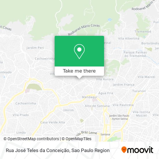 Mapa Rua José Teles da Conceição