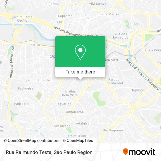 Rua Raimundo Testa map