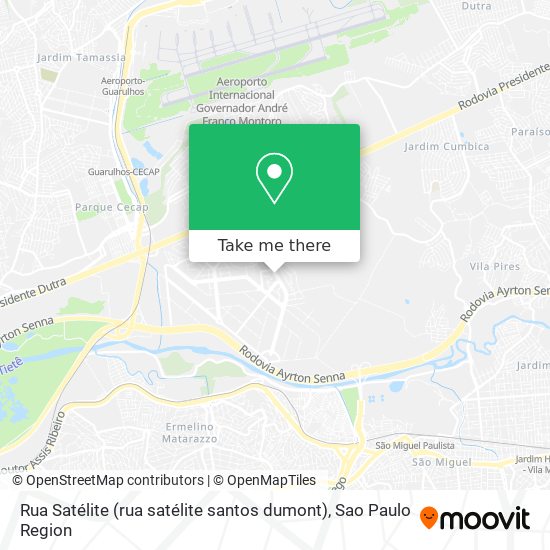 Rua Satélite (rua satélite santos dumont) map