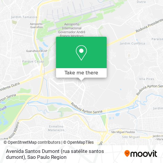 Avenida Santos Dumont (rua satélite santos dumont) map