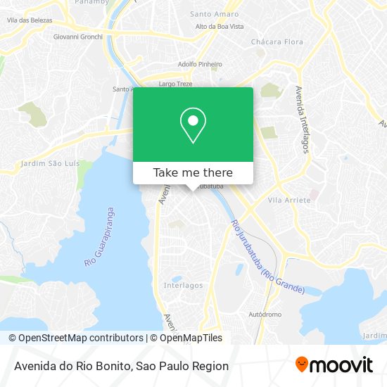 Mapa Avenida do Rio Bonito