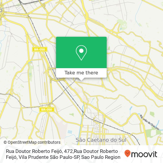 Rua Doutor Roberto Feijó, 472,Rua Doutor Roberto Feijó, Vila Prudente São Paulo-SP map