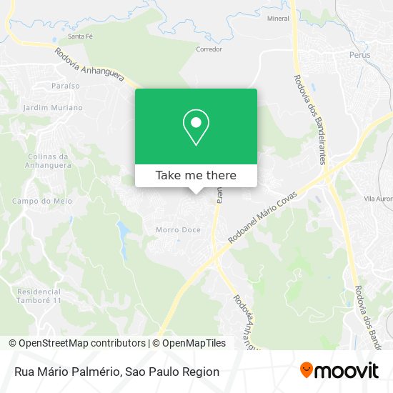 Mapa Rua Mário Palmério