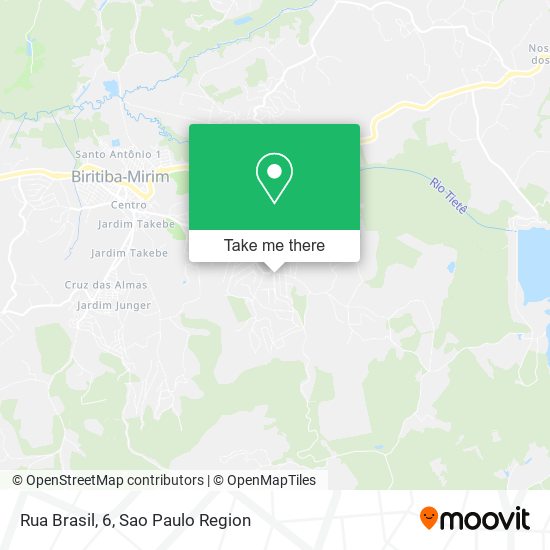 Rua Brasil, 6, Biritiba-Mirim Biritiba-Mirim-SP map