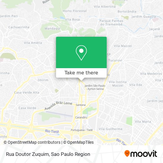 Rua Doutor Zuquim map