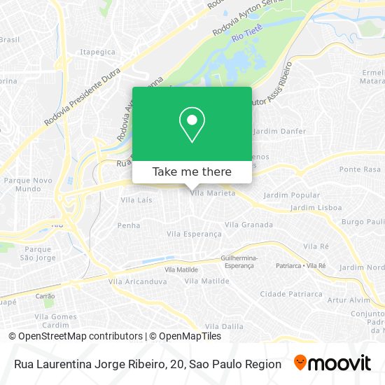 Mapa Rua Laurentina Jorge Ribeiro, 20