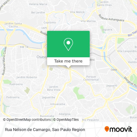 Rua Nélson de Camargo map