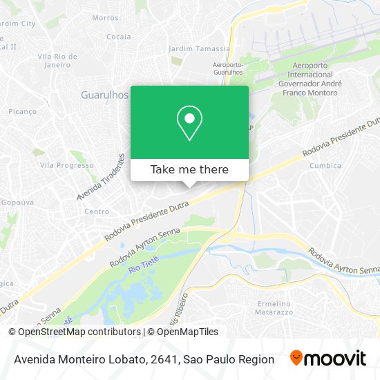 Avenida Monteiro Lobato, 2641 map