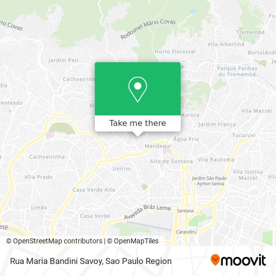 Rua Maria Bandini Savoy map