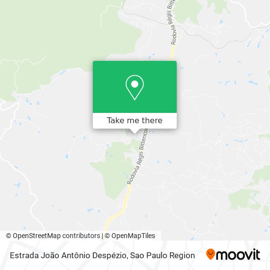 Mapa Estrada João Antônio Despézio