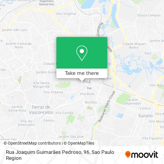 Rua Joaquim Guimarães Pedroso, 96 map