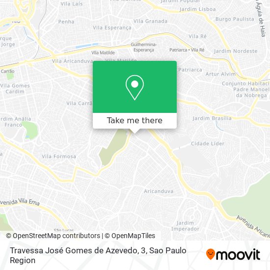 Mapa Travessa José Gomes de Azevedo, 3