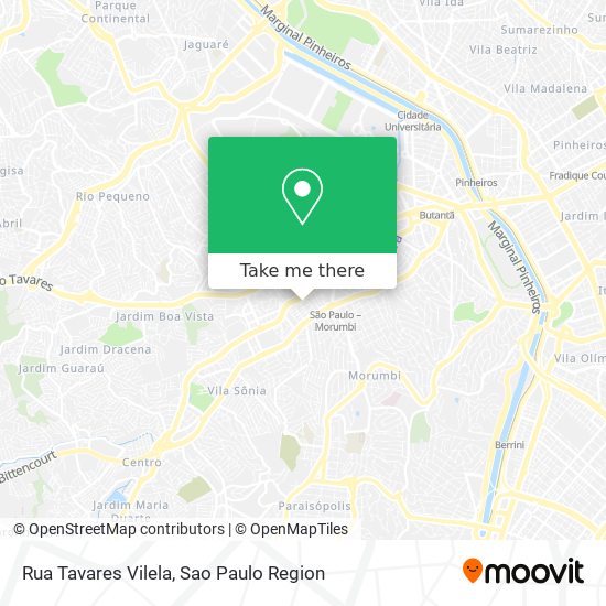 Mapa Rua Tavares Vilela