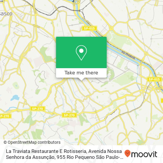 La Traviata Restaurante E Rotisseria, Avenida Nossa Senhora da Assunção, 955 Rio Pequeno São Paulo-SP 05359-001 map