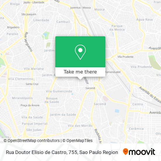 Mapa Rua Doutor Elísio de Castro, 755