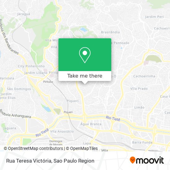 Mapa Rua Teresa Victória