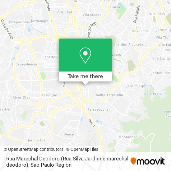 Mapa Rua Marechal Deodoro (Rua Silva Jardim e marechal deodoro)