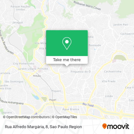 Mapa Rua Alfredo Margária, 8