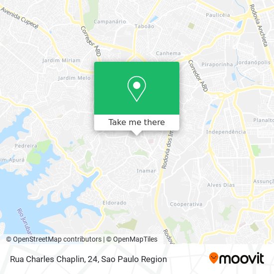 Mapa Rua Charles Chaplin, 24